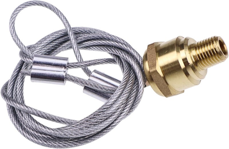 WQSING 2X 12105 TR12105 Air Tank Drain Valve 60" Cable Compatible with Haldex 1/4" NPT Air Brake Reservoir Compressor Compatible with Semi Truck N3613AD - Image 5